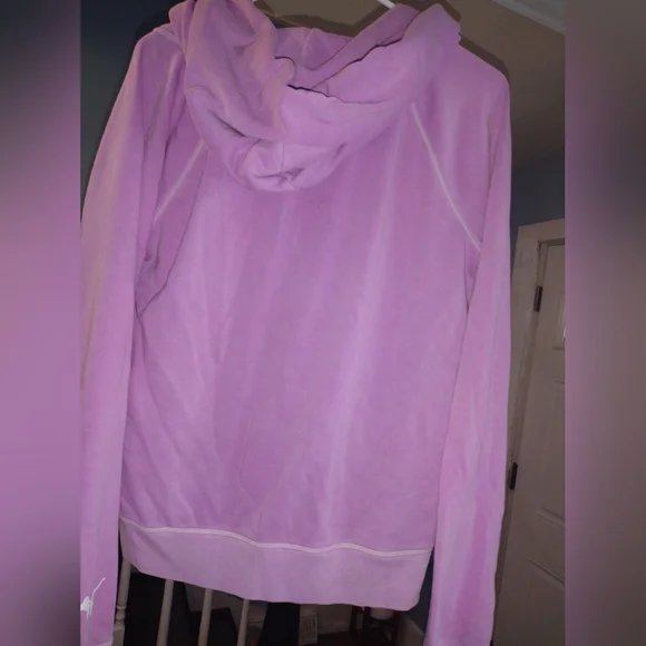 Victoria's Secret Pink Hoodie - Purple and White - Picture 3 of 3